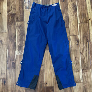 Vtg 90s Y2K Marmot Pants Women Med/Lg Blue Waterproof Ski Snow Waterproof Lined